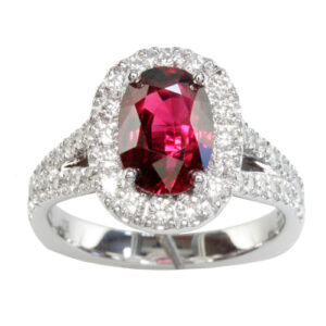 R906R- Ruby and Diamond Ring main image