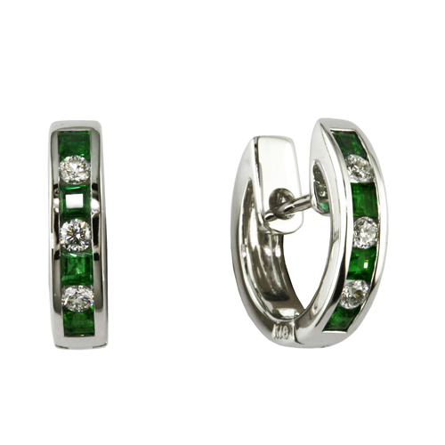 E087E Emerald Earring-image