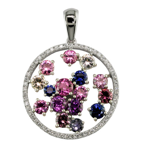 H637S Sapphire and Diamond Pendant-image