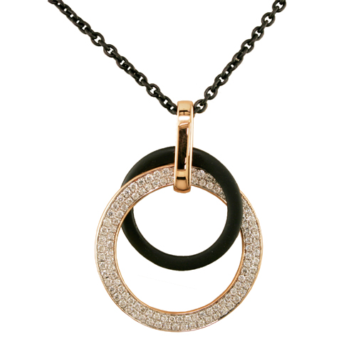 N150D Diamond and Steel Necklace-image