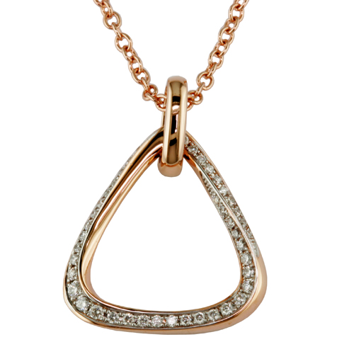 N198D Diamond Triangle Necklace-image