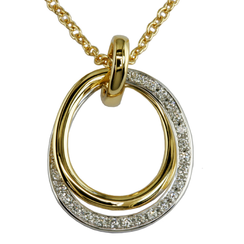 N203D Diamond Double Loop Necklace-image