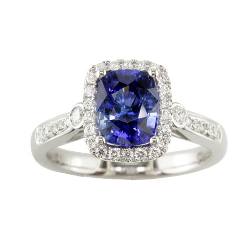 R779S Sapphire Ring with Diamond Shank-image