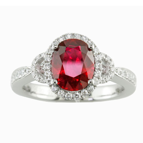 R825R- Ruby and Diamond Ring-image
