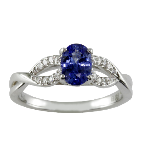 R919S- Sapphire and Diamond Ring-image
